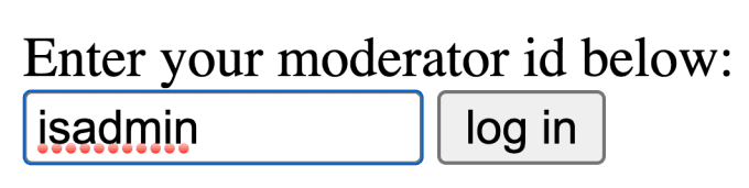 Moderator.cgi Login